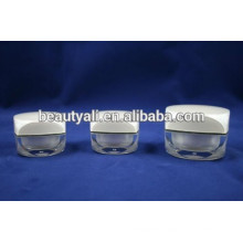 5G 10G Square acrylic cream jar for packaging mini acrylic jars paint color eye cream jar